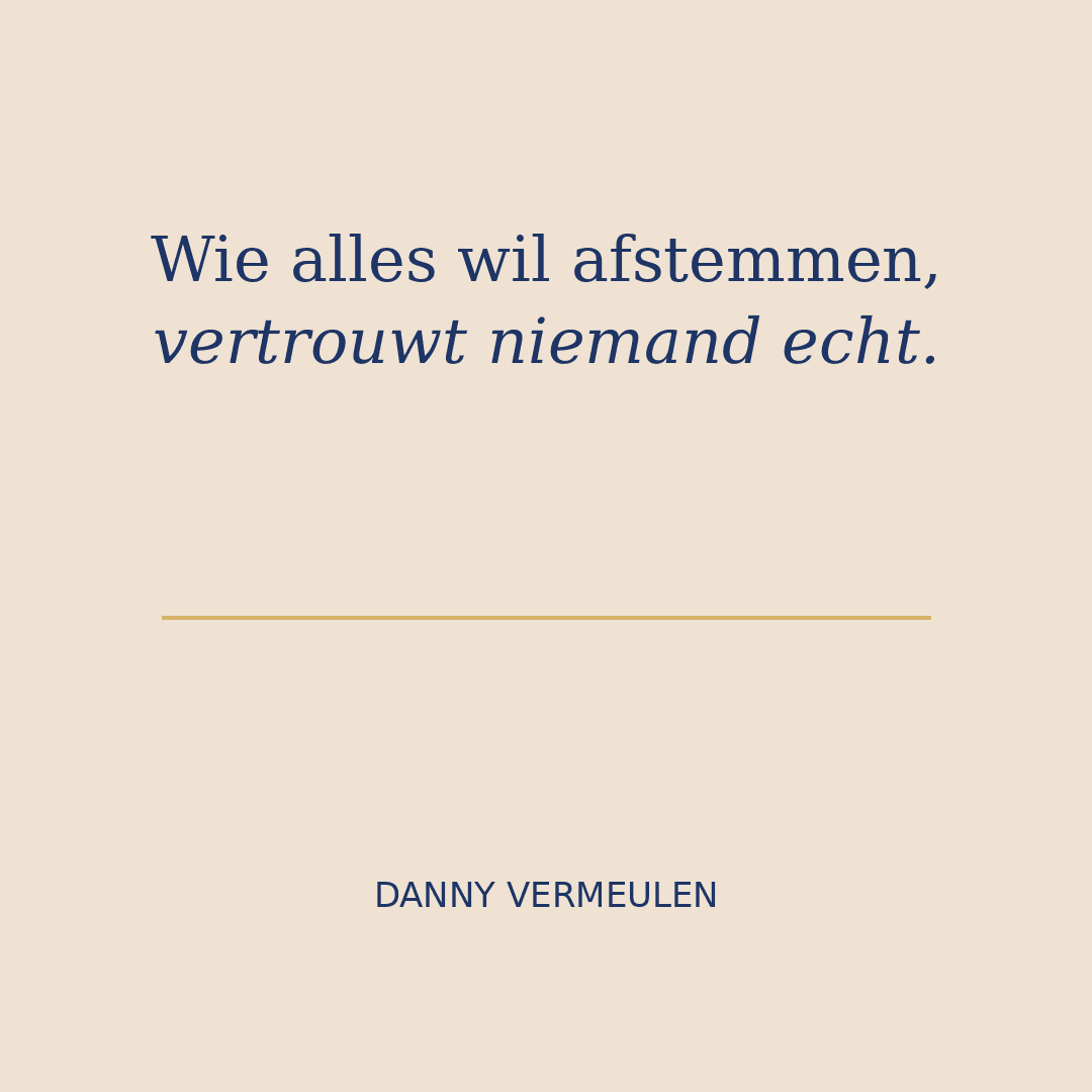 Uitspraak van Danny Vermeulen — De Directietafel