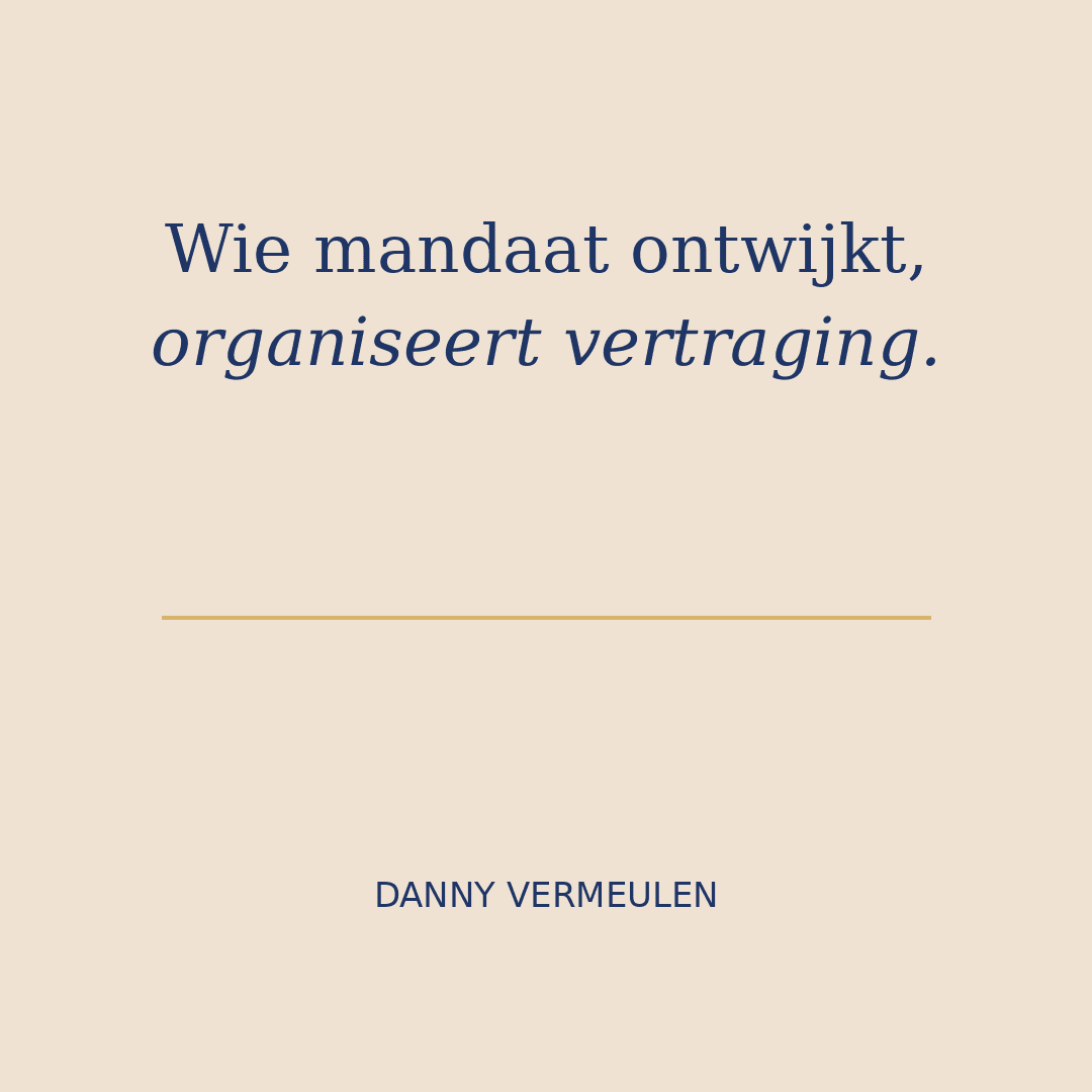 Uitspraak van Danny Vermeulen — De Directietafel