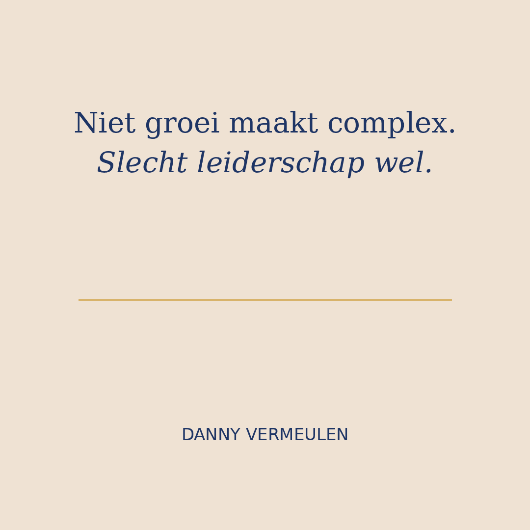 Uitspraak van Danny Vermeulen — De Directietafel